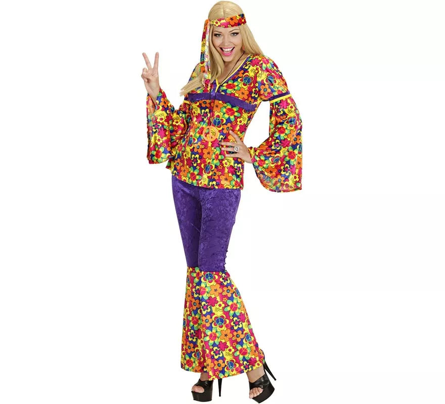 Translation missing: de.Disfraz de Hippie Campana de terciopelo para mujer