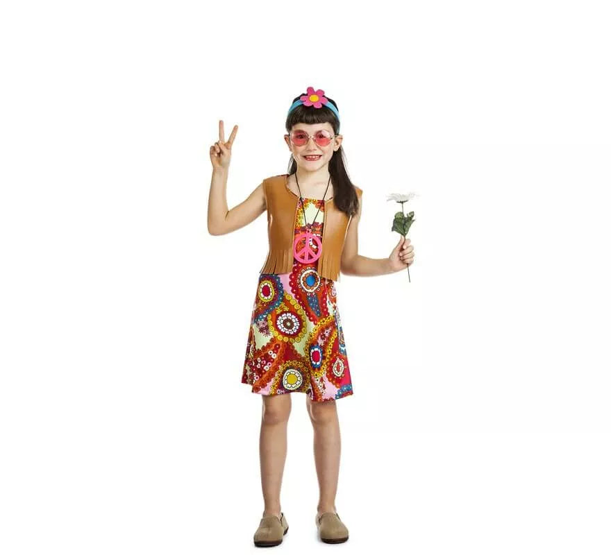 Translation missing: de.Disfraz de Hippie Chaleco para niña