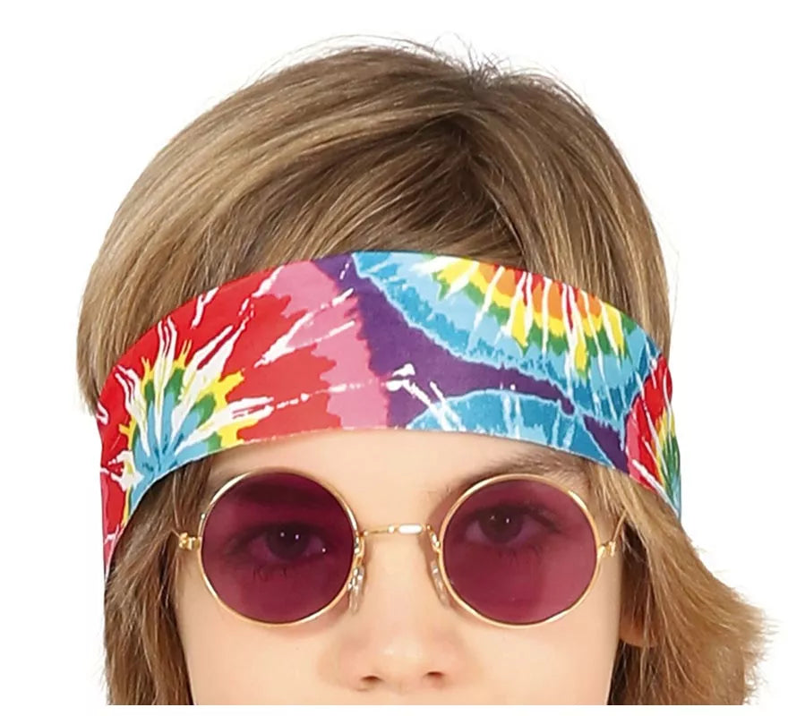 Translation missing: de.Disfraz de Hippie con chaleco marrón para niño