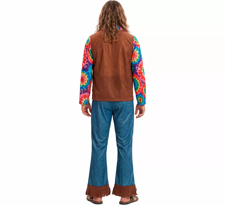 Translation missing: de.Disfraz de Hippie con Chaleco para hombre