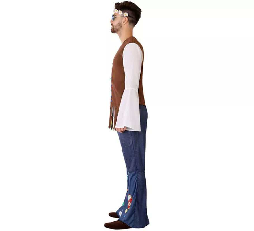 Translation missing: de.Disfraz de Hippie con Chaleco para hombre