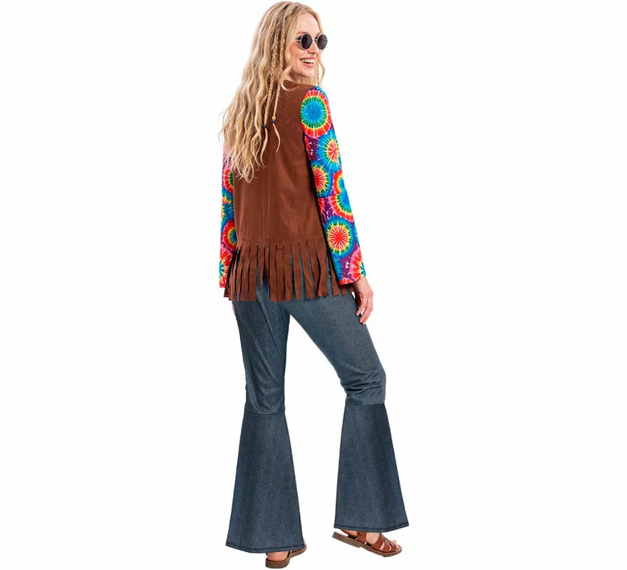 Translation missing: de.Disfraz de Hippie con Chaleco para mujer