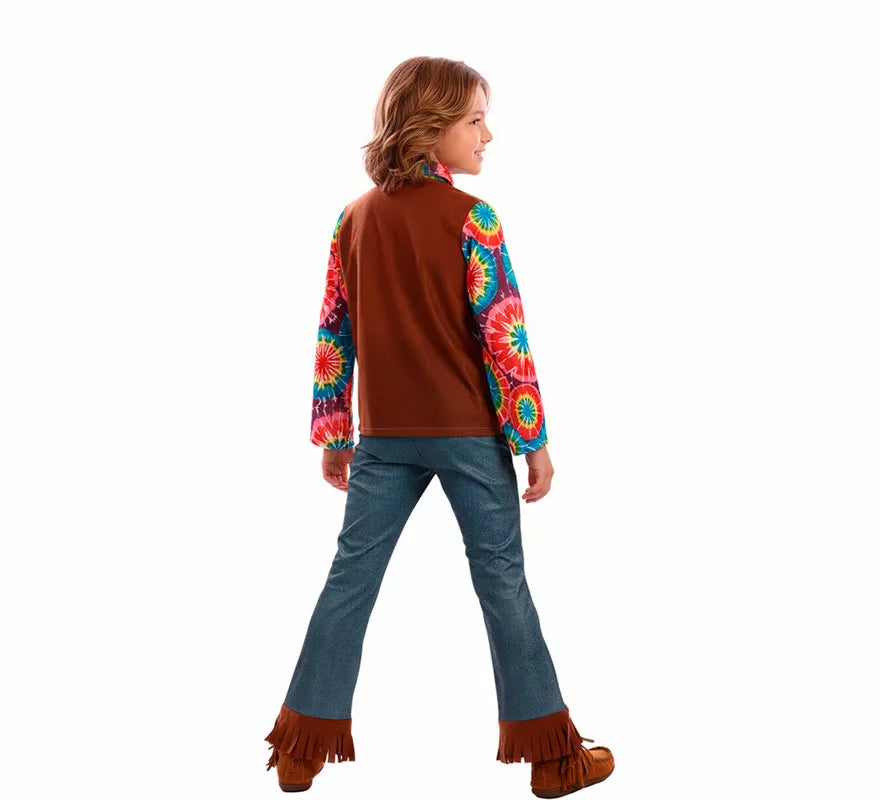 Translation missing: de.Disfraz de Hippie con Chaleco para niño