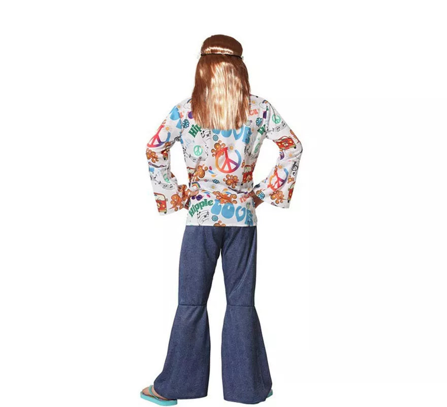 Translation missing: de.Disfraz de Hippie con Estampado para niño