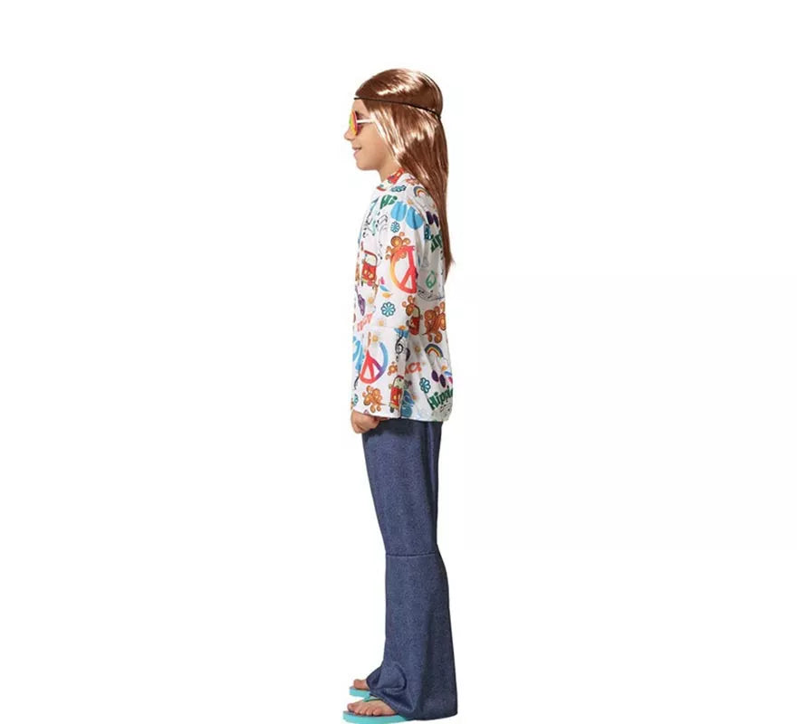 Translation missing: de.Disfraz de Hippie con Estampado para niño