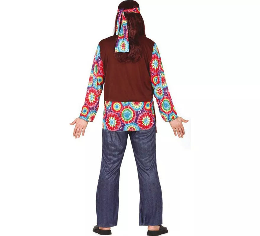 Translation missing: de.Disfraz de Hippie con Flores para hombre