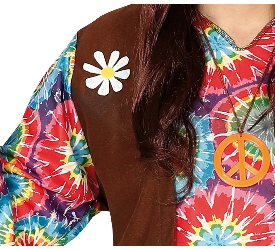 Translation missing: de.Disfraz de Hippie con Flores para hombre
