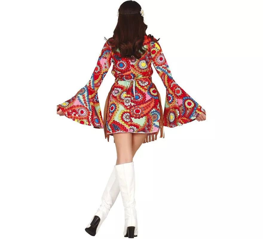 Translation missing: de.Disfraz de Hippie con vestido corto para mujer