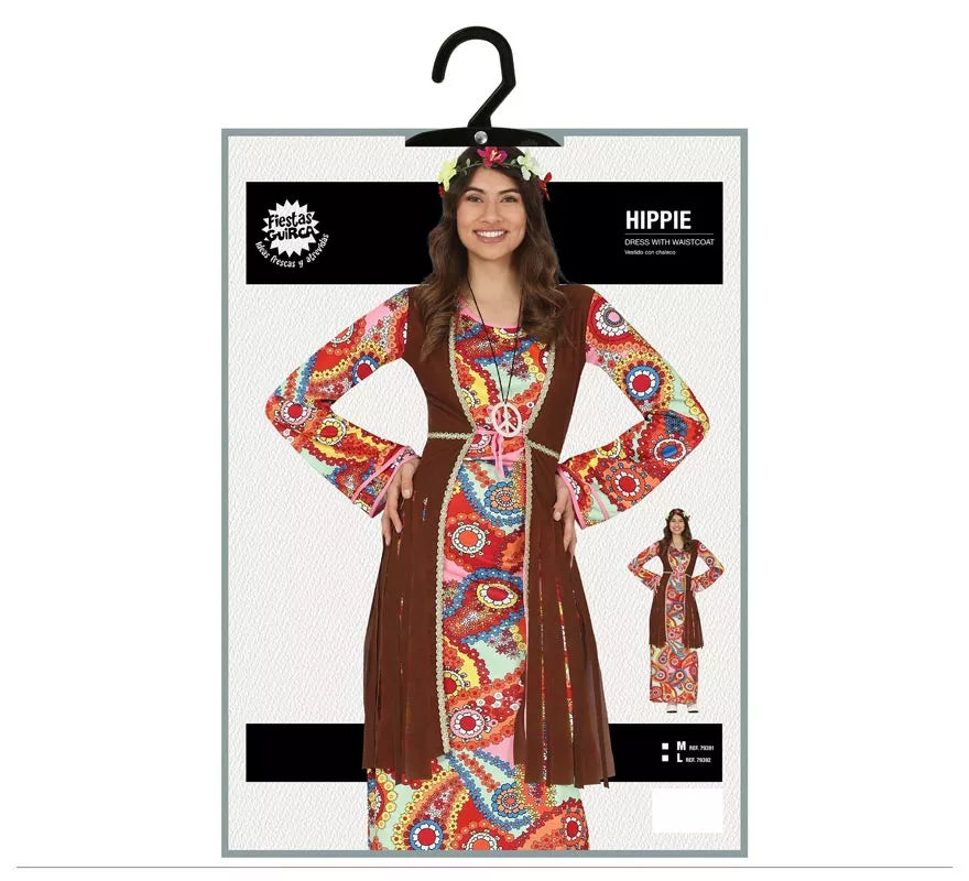 Translation missing: de.Disfraz de Hippie con Vestido Largo para Mujer