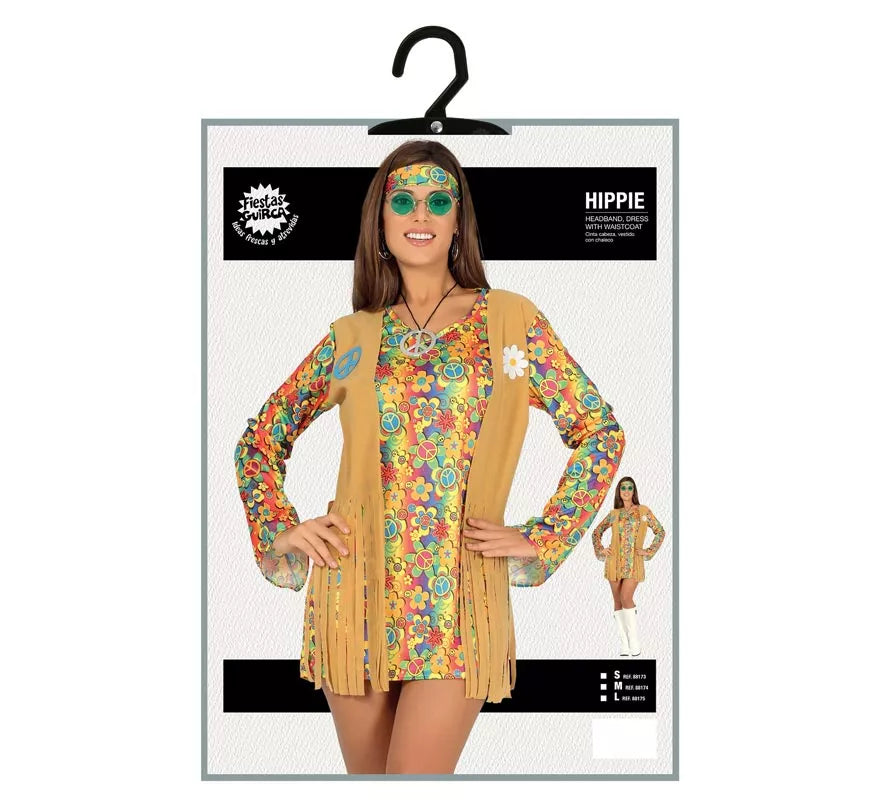 Translation missing: de.Disfraz de Hippie corto para mujer