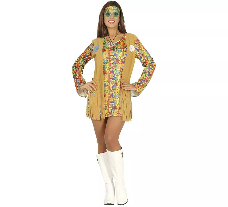 Translation missing: de.Disfraz de Hippie corto para mujer
