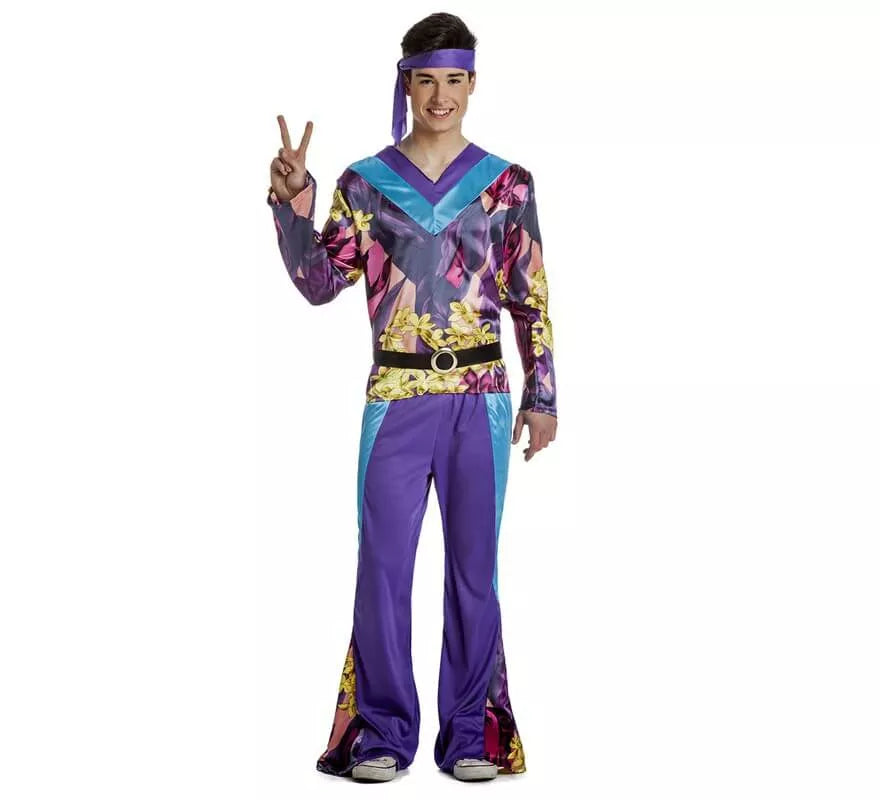 Translation missing: de.Disfraz de Hippie Disco para hombre