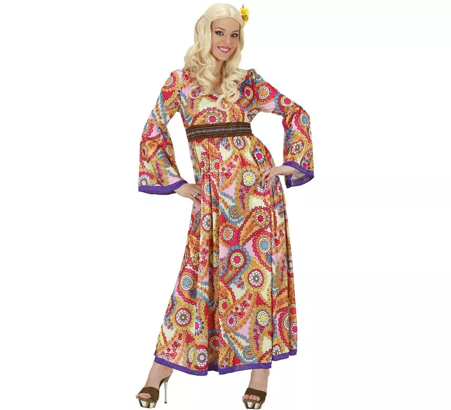 Translation missing: de.Disfraz de Hippie figuras con cinturón para mujer