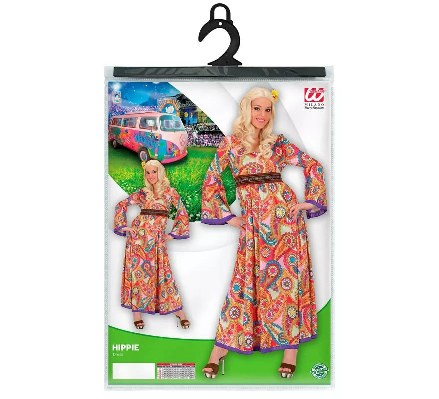 Translation missing: de.Disfraz de Hippie figuras con cinturón para mujer