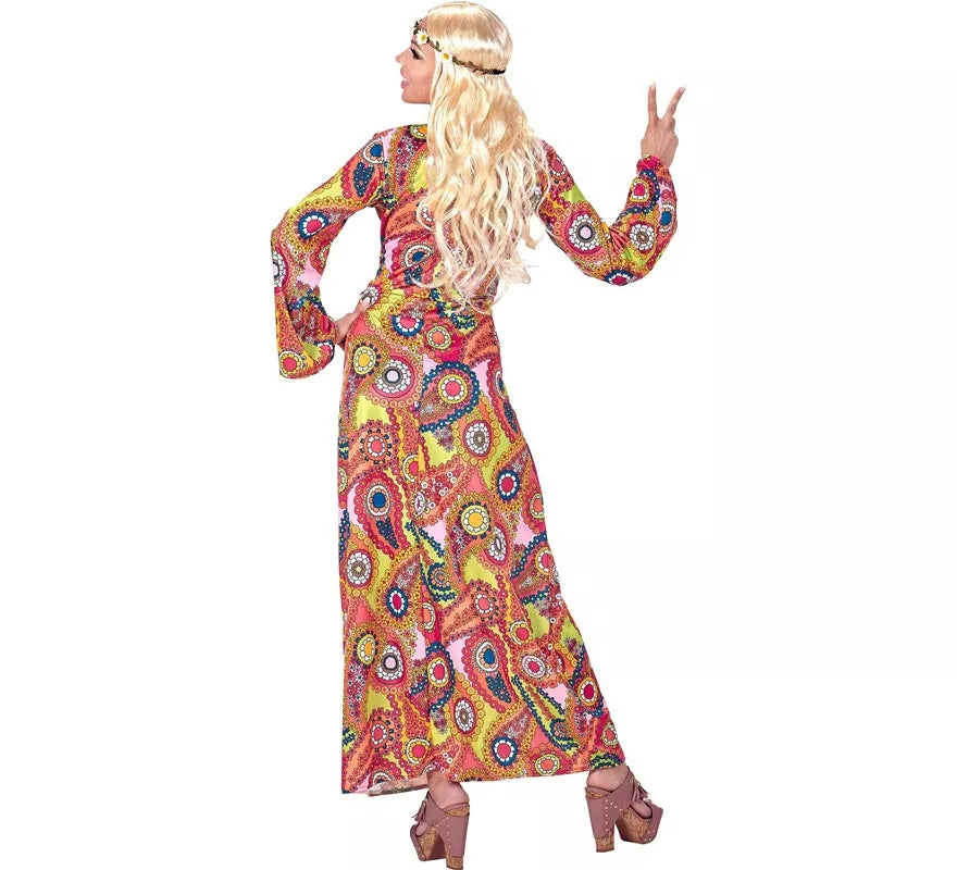 Translation missing: de.Disfraz de Hippie figuras multicolor para mujer