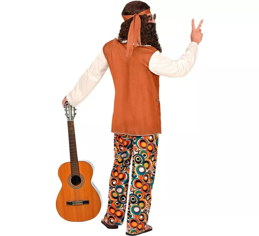 Translation missing: de.Disfraz de Hippie flecos largos para hombre