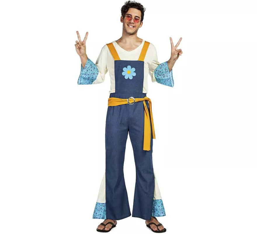 Translation missing: de.Disfraz de Hippie Flor para hombre
