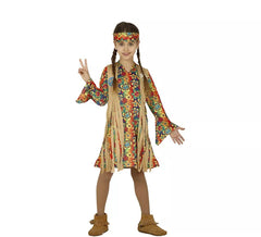 Blumenmädchen-Hippie-Kostüm