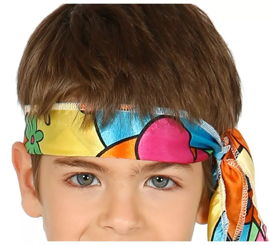 Translation missing: de.Disfraz de Hippie Florido para niños