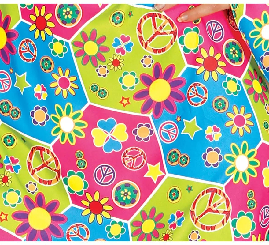 Translation missing: de.Disfraz de Hippie Flower Power para mujer