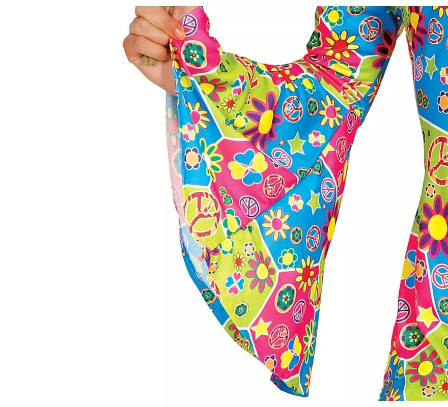 Translation missing: de.Disfraz de Hippie Flower Power para mujer