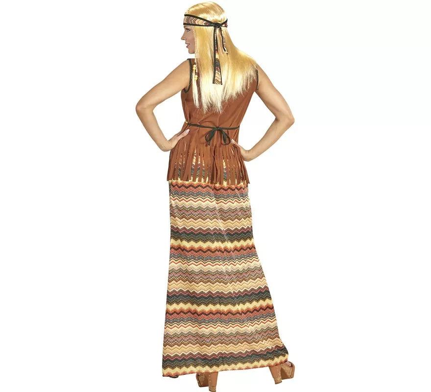 Translation missing: de.Disfraz de Hippie franjas de colores para mujer