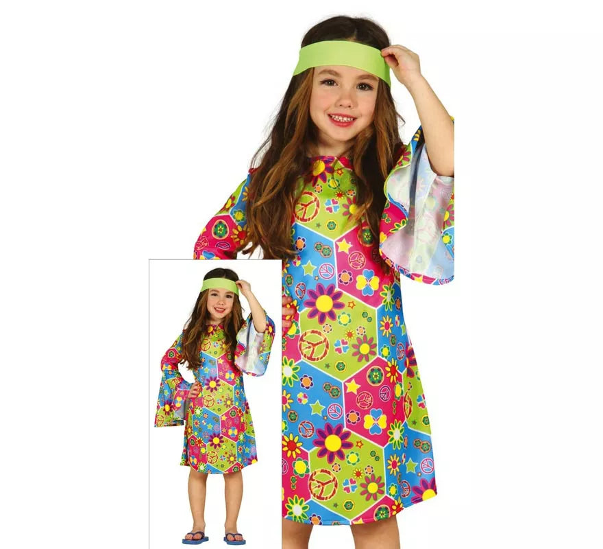 Disfraz de Hippie Girl para niña