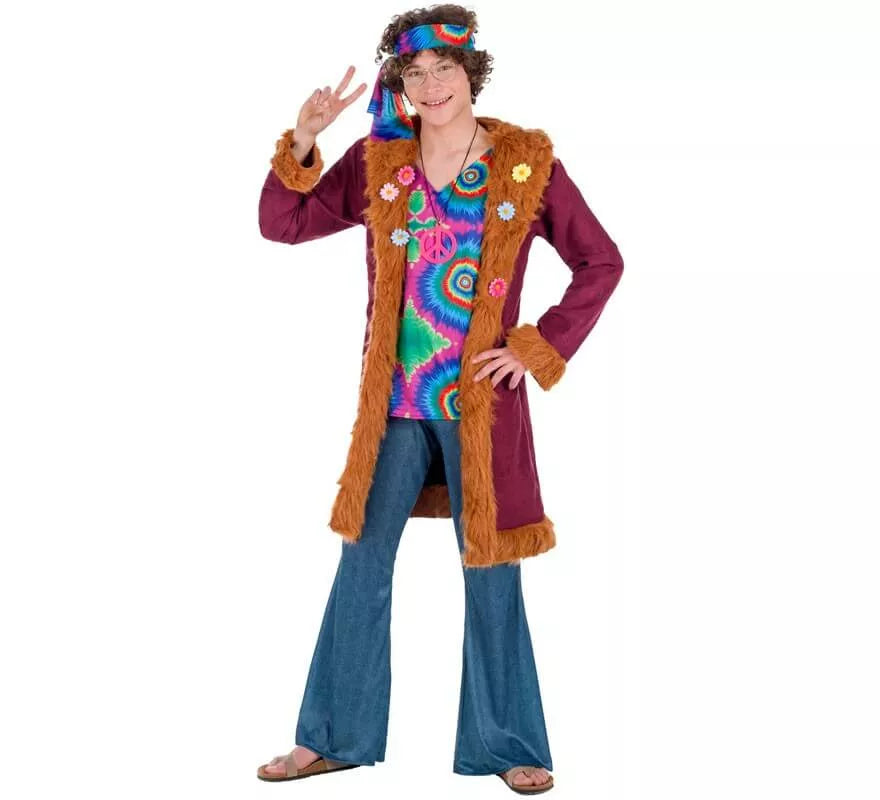 Translation missing: de.Disfraz de Hippie Granate para hombre