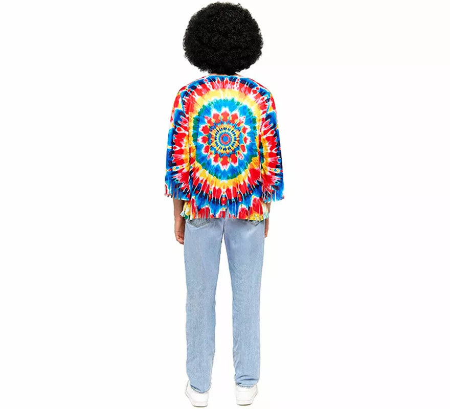 Translation missing: de.Disfraz de Hippie multicolor para hombre