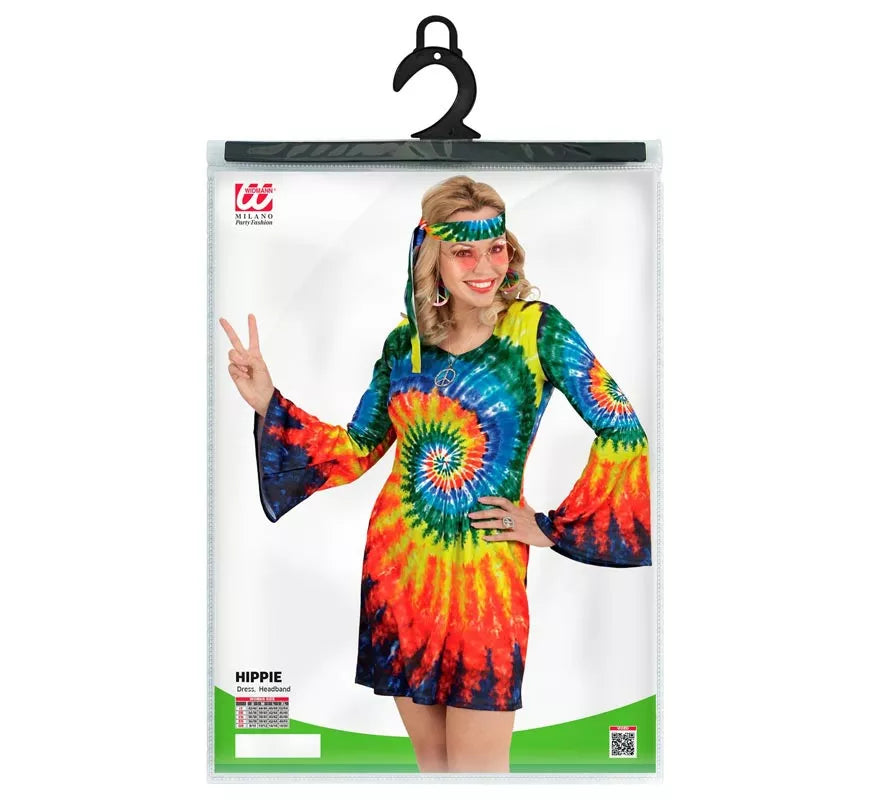 Translation missing: de.Disfraz de Hippie Ondas Psicodélicas para mujer