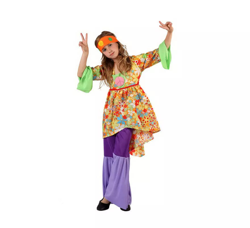 Disfraz de Hippie para niñas