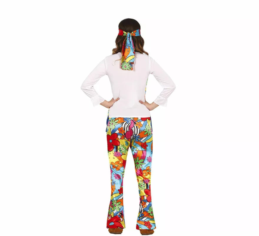 Disfraz de Hippie Psicodélica para adolescente