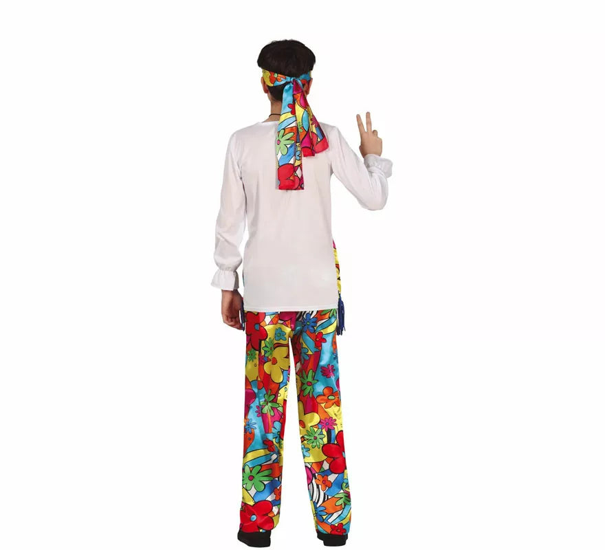 Disfraz de Hippie Psicodélica para adolescente