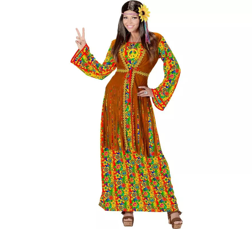 Translation missing: de.Disfraz de Hippie Símbolo de Paz para mujer