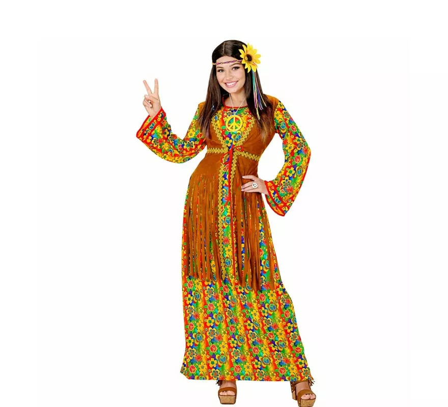 Translation missing: de.Disfraz de Hippie Símbolo de Paz para mujer