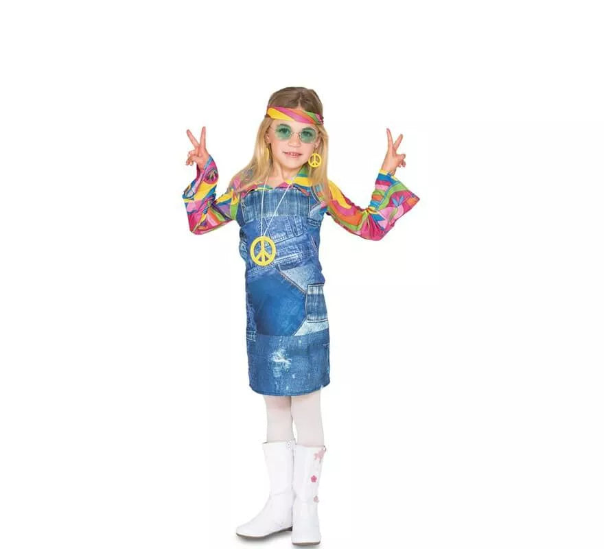 Translation missing: de.Disfraz de Hippie vaquera para niña