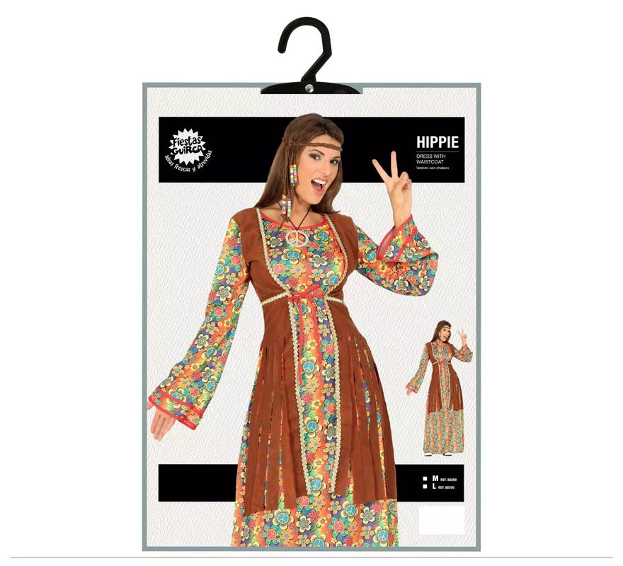 Translation missing: de.Disfraz de Hippie vestido largo para mujer