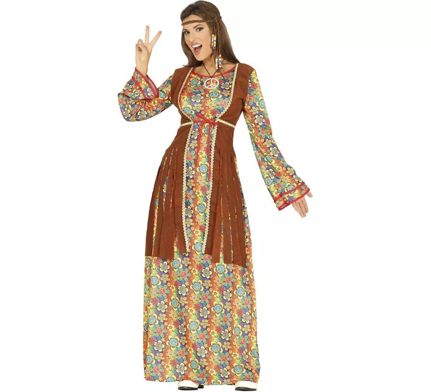 Translation missing: de.Disfraz de Hippie vestido largo para mujer