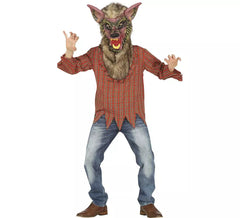 Werwolf mit Reißzähnen Kostüm für Jungen