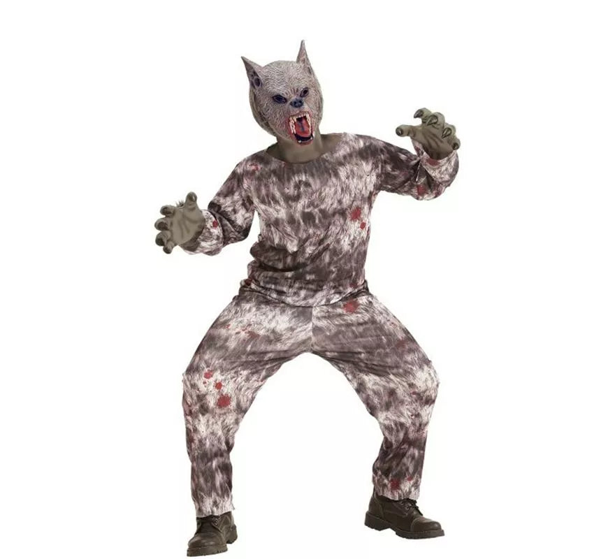 Translation missing: de.Disfraz de Hombre Lobo con Máscara para niño