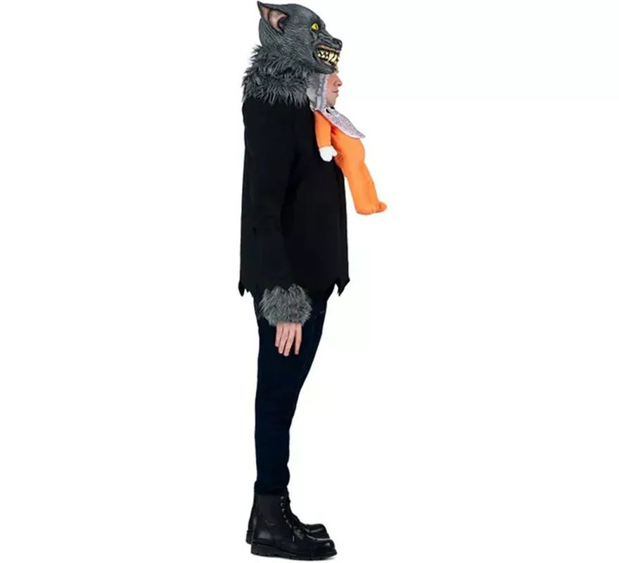 Translation missing: de.Disfraz de Hombre Lobo llevando a Bebé para adultos