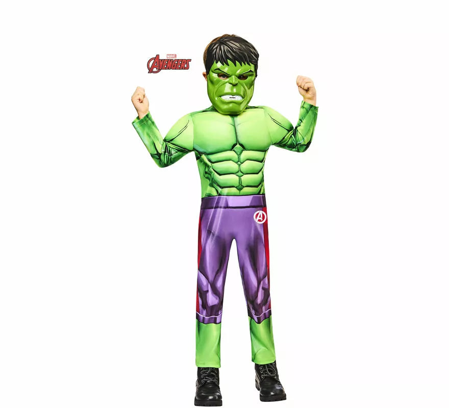 Translation missing: de.Disfraz de Hulk Musculoso para niño