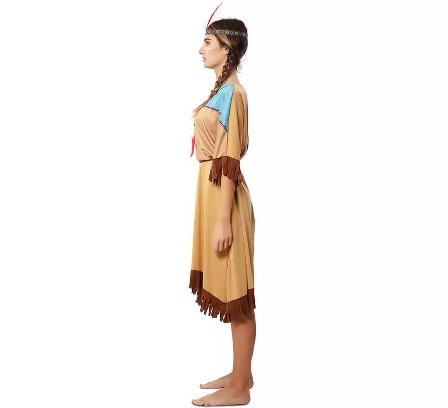 Translation missing: de.Disfraz de India Apache en vestido con tocado para mujer