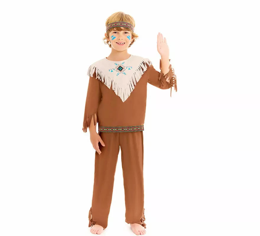 Translation missing: de.Disfraz de Indio Apache para niño