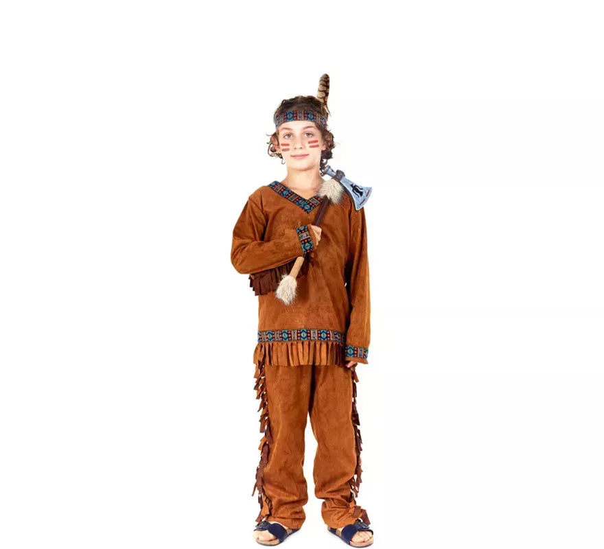 Translation missing: de.Disfraz de Indio marrón para niño