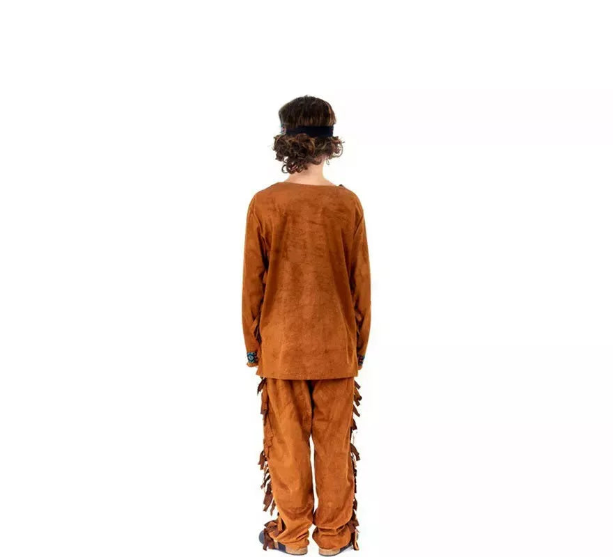Disfraz de Indio marrón para niño