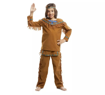 Disfraz de Indio marrón para niño