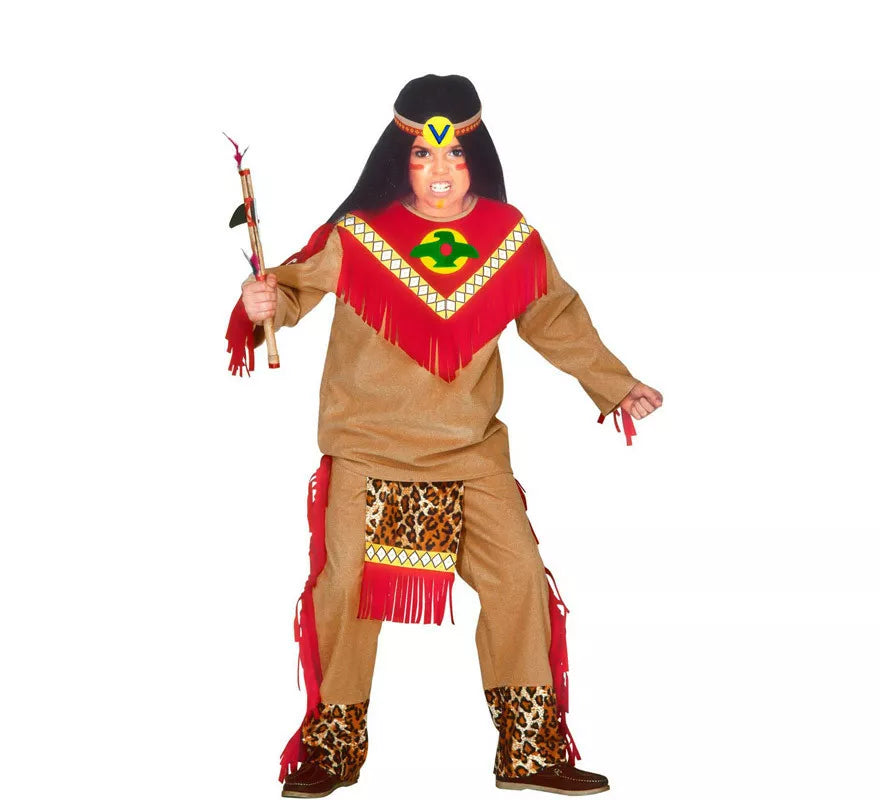 Translation missing: de.Disfraz de Indio Toro Furioso Cherokee para niño