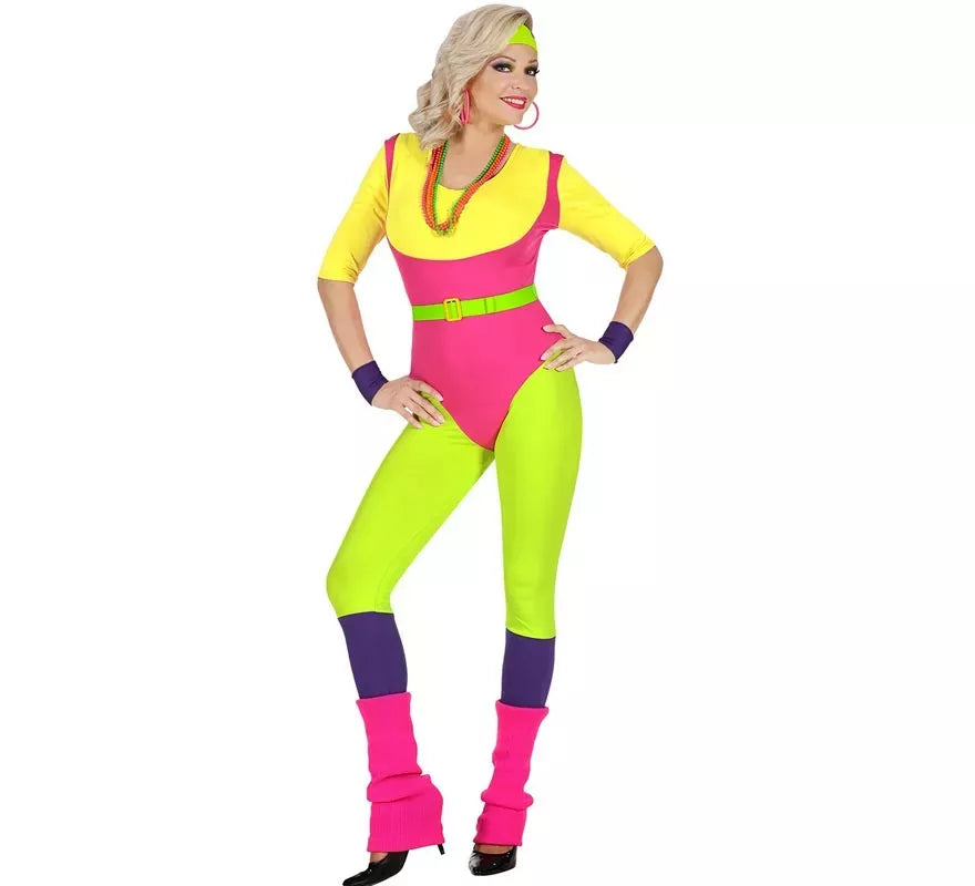 Translation missing: de.Disfraz de Instructora de Aerobics Años 80 para mujer