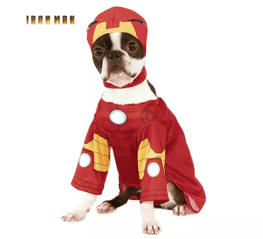 Translation missing: de.Disfraz de Iron Man con gorro para perro